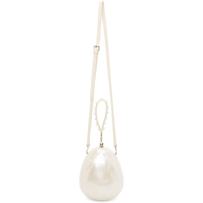 Simone Rocha Micro Egg Perspex Shoulder Bag - White