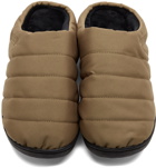 SUBU Taupe Quilted Nannen Slippers