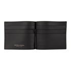 Bottega Veneta Black Intrecciato Money Clip Wallet