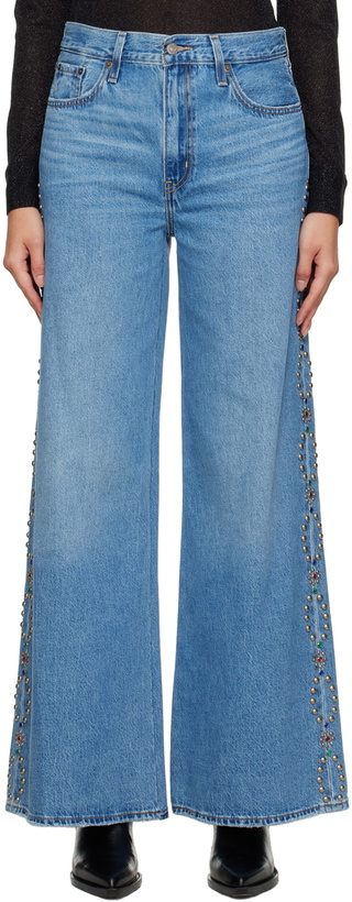 Photo: Anna Sui Blue Studded Jeans