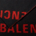 Balenciaga Men's Macro Logo Scarf in Black/Red