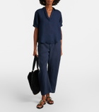 Velvet Taylor linen wide-leg pants