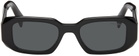 Prada Eyewear Black Rectangular Sunglasses