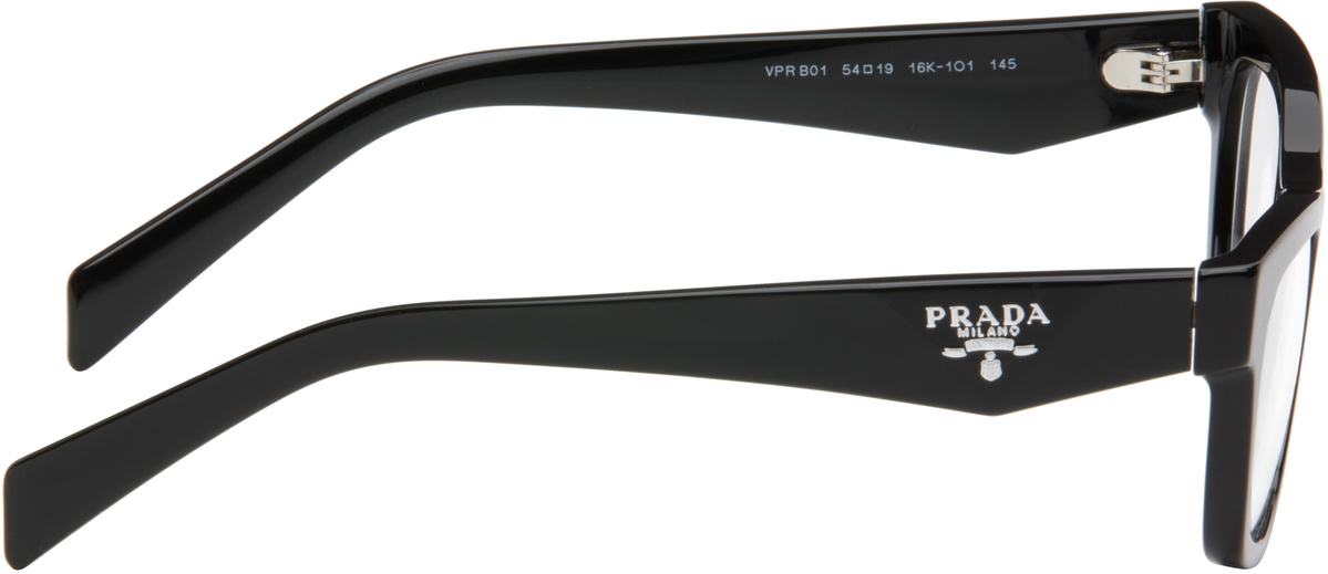 Prada Eyewear Black Catwalk Butterfly Glasses