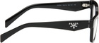 Prada Eyewear Black Catwalk Butterfly Glasses