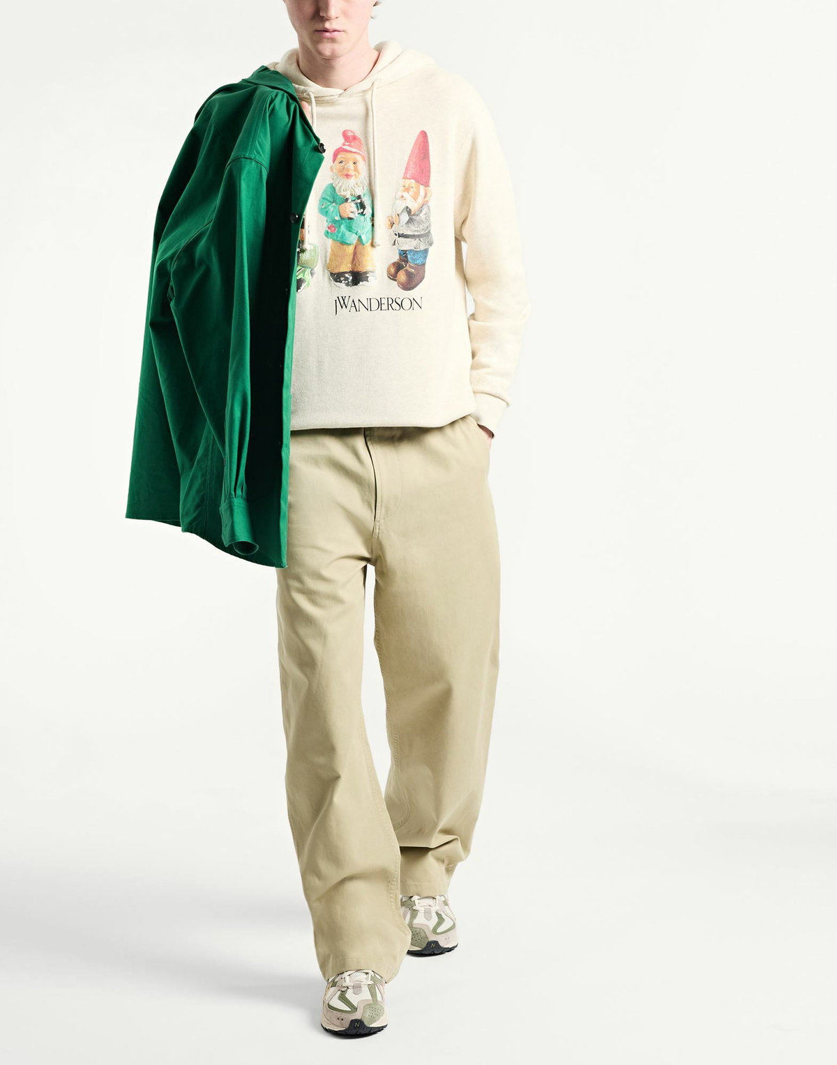 Jw Anderson Mens Sweatshirt in Beige