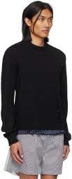 Maison Margiela Black Distressed Sweater