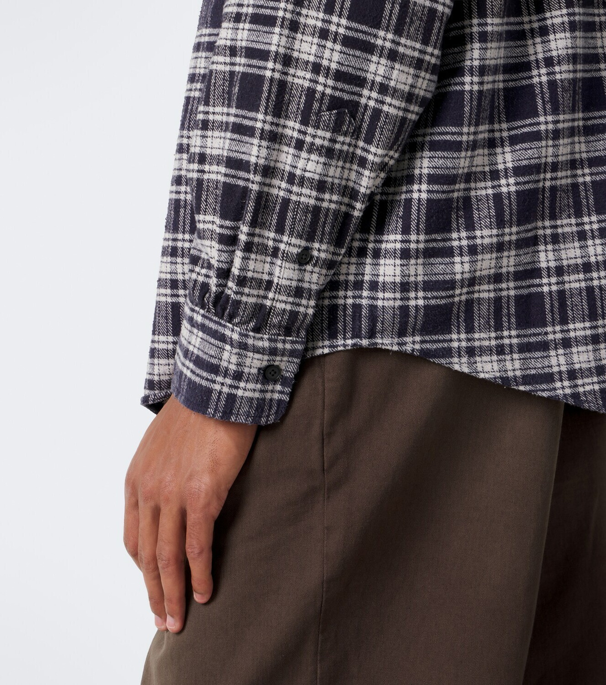 A.Presse Checked cotton and silk shirt