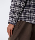 A.Presse Checked cotton and silk shirt