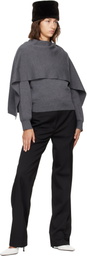 Róhe Gray Cape Sweater
