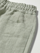 Kingsman - Straight-Leg Linen Drawstring Shorts - Green