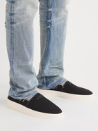 FEAR OF GOD - Leather-Trimmed Canvas Espadrilles - Black