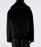 Dolce&Gabbana Shearling-trimmed alpaca and wool jacket