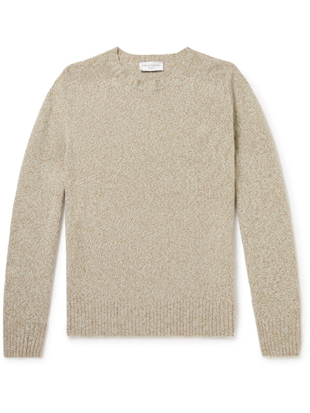 Photo: Officine Générale - Wool and Cashmere-Blend Sweater - Brown
