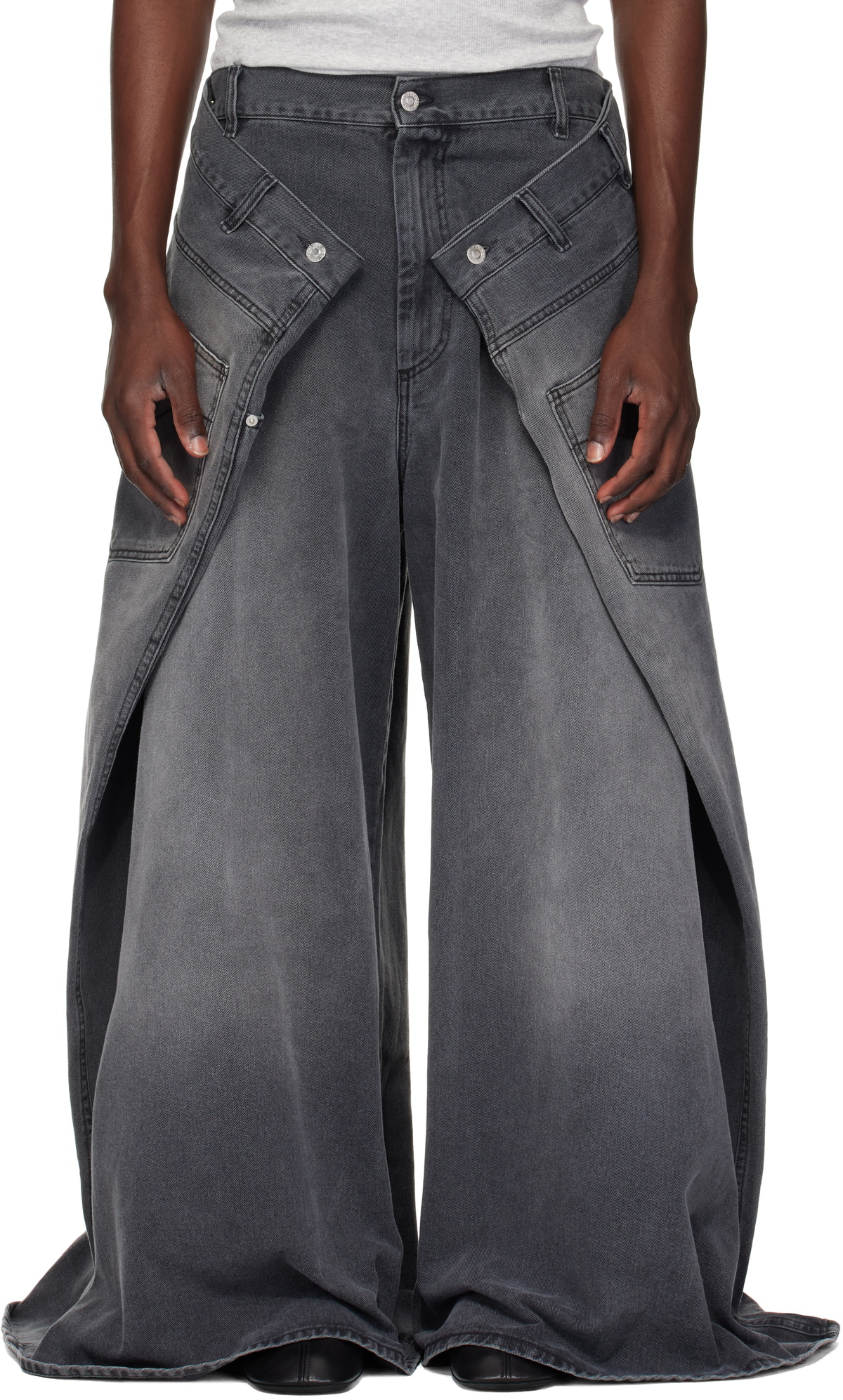 【関税込み】LU'U DAN ブルー Kriss Kross ジーンズ LU'U DAN Blue Kriss Kross Jeans LU'U DAN