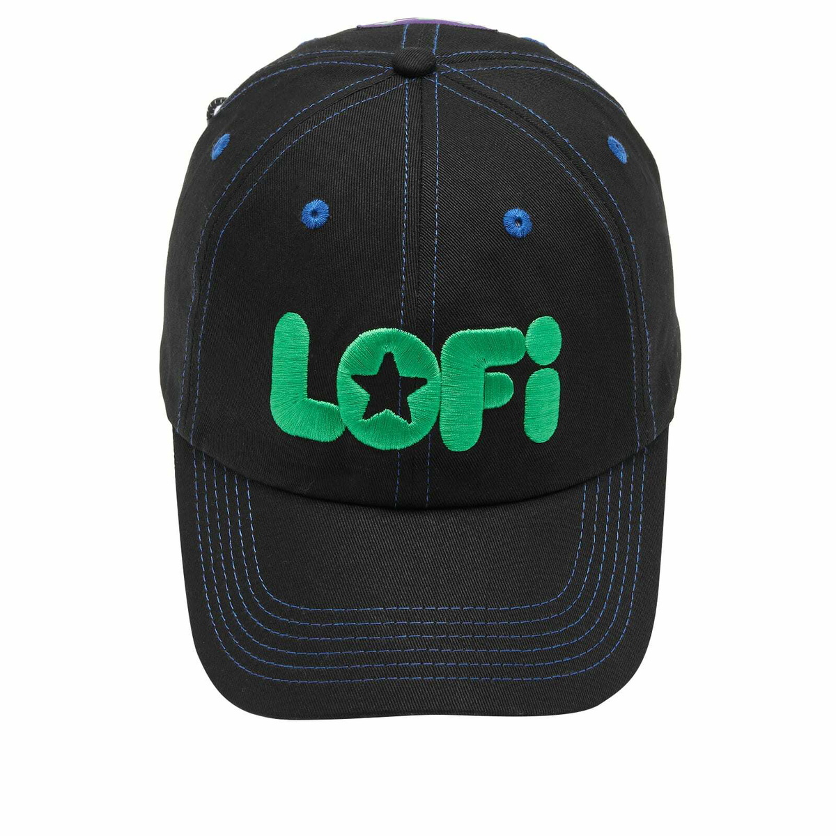 Lo-Fi Men's Ideas 6 Panel Cap in Black Lo-Fi