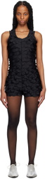Comme des Garçons Black Scalloped Romper