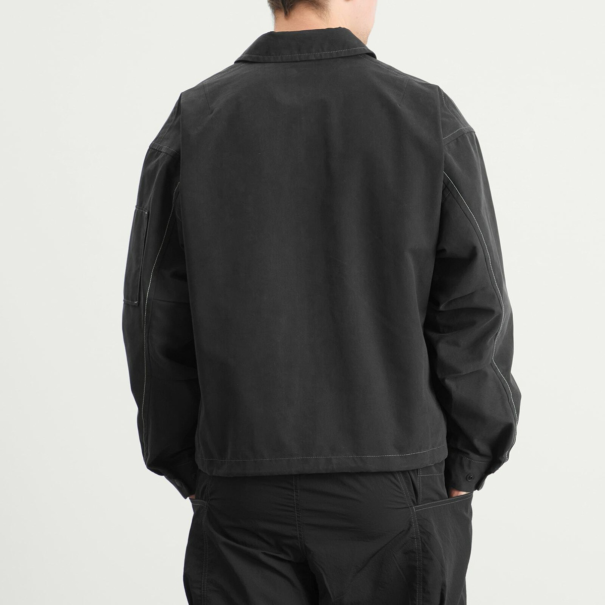 and wander Men's C/PE Twill Field Jacket in Black