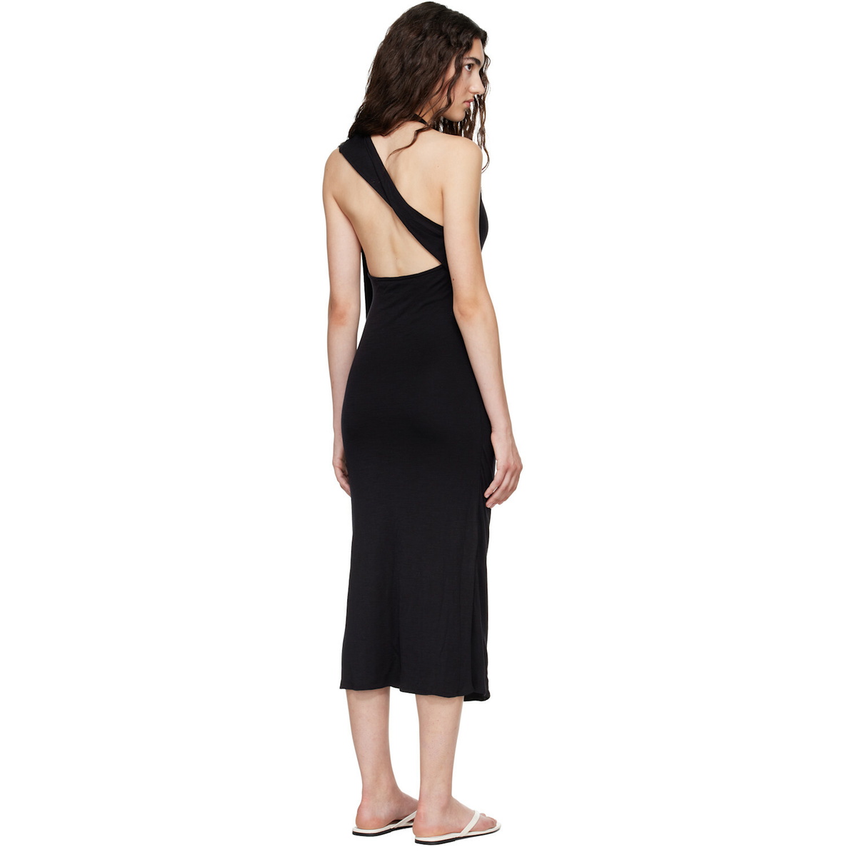 Belle Anna Black Duo Midi Dress