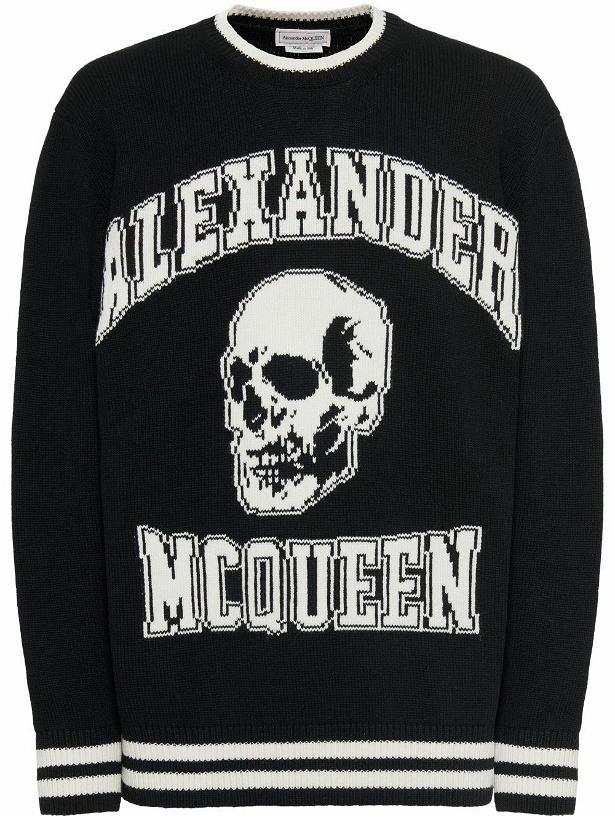 Photo: ALEXANDER MCQUEEN - Logo Organic Cotton Sweatshirt