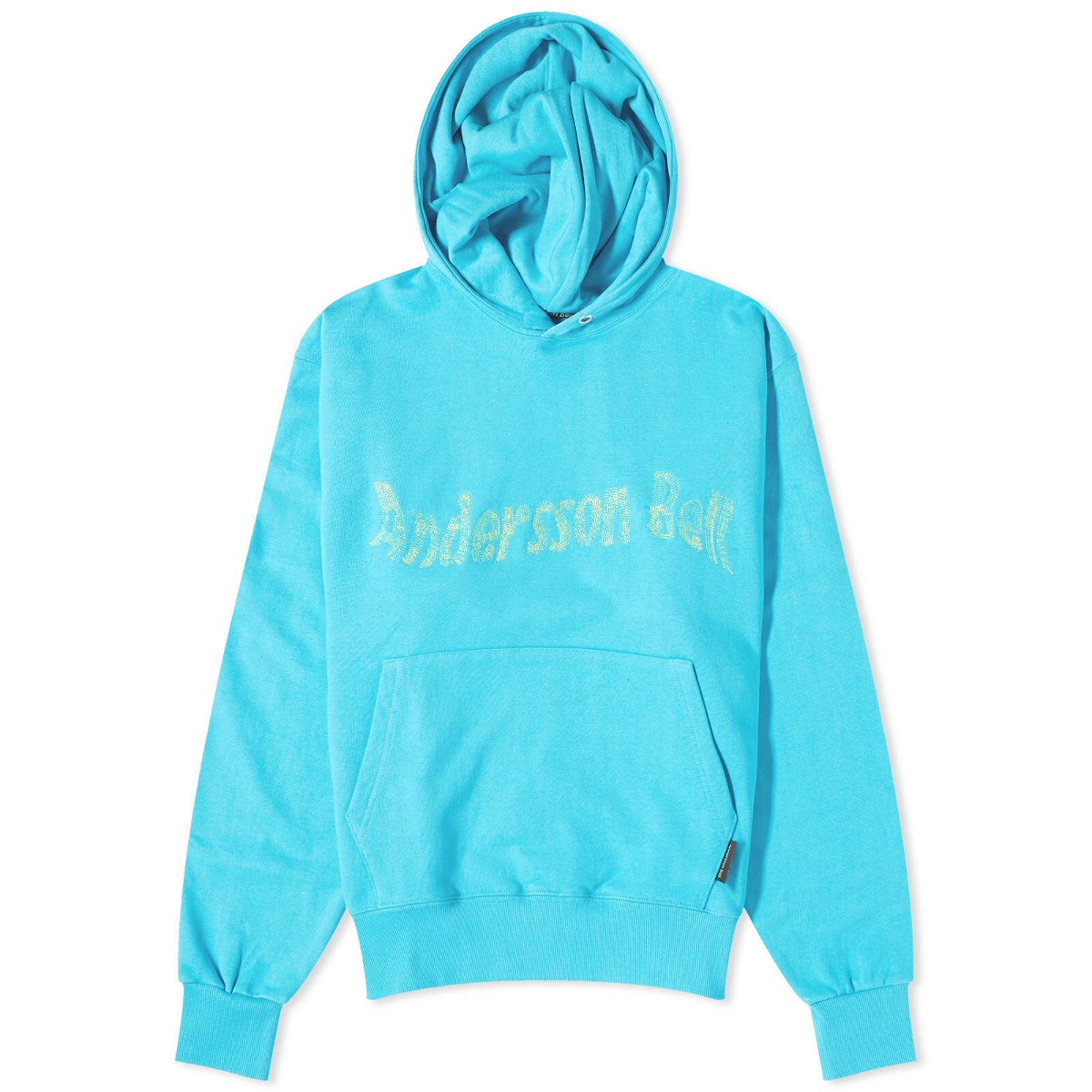 Andersson Bell Men's AB Logo Popover Hoodie in Blue Andersson Bell
