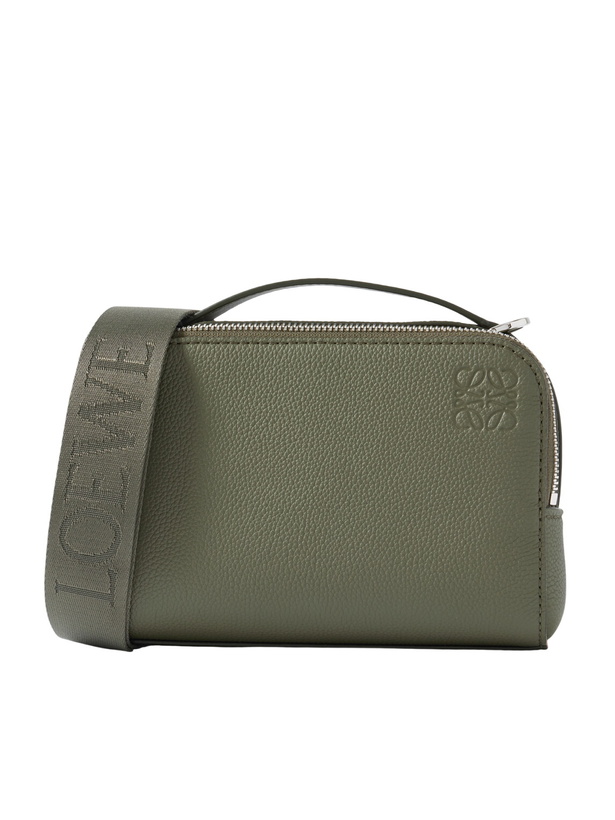 Photo: LOEWE - Logo-Debossed Full-Grain Leather Messenger Bag