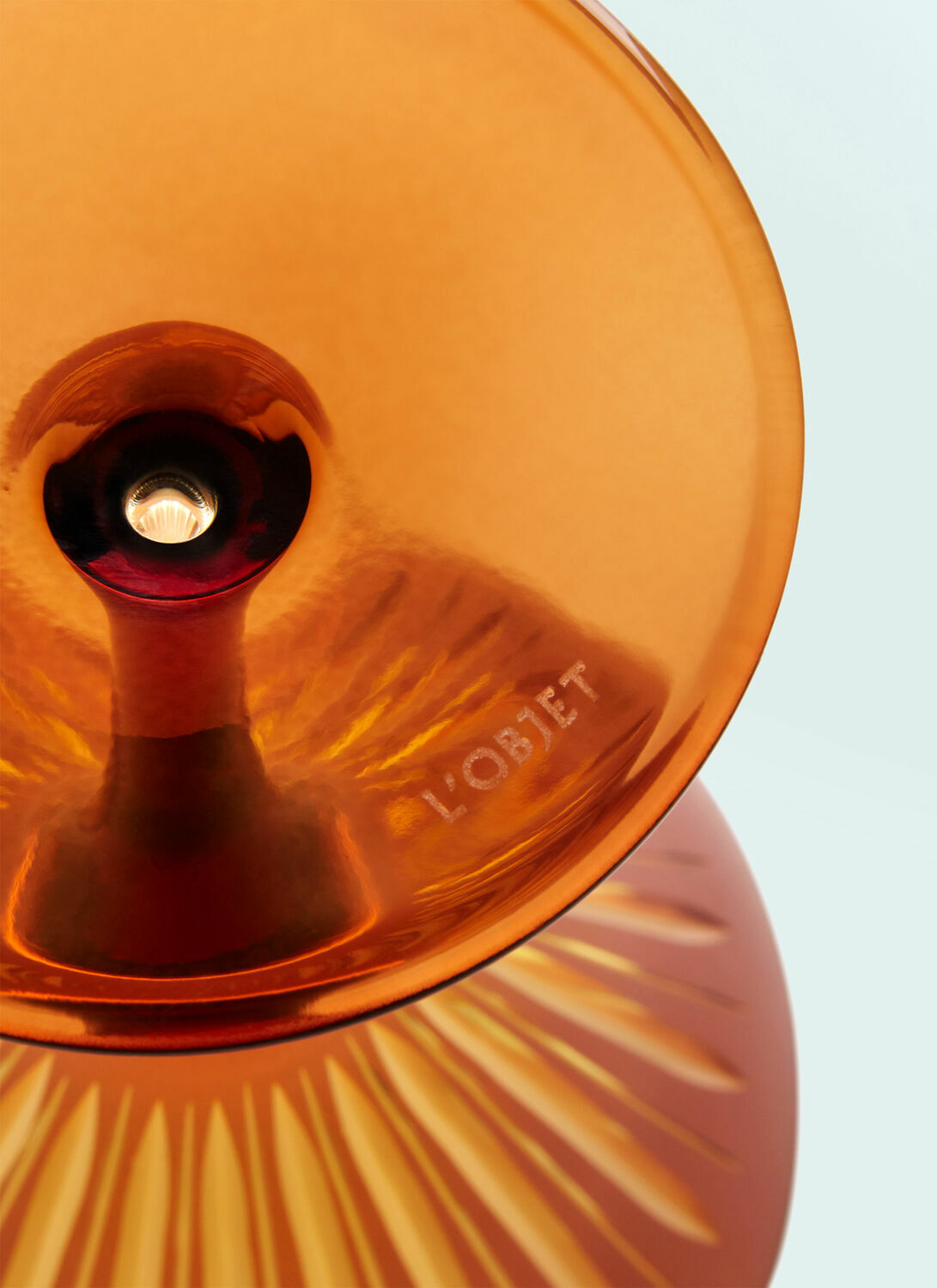 L'Objet Set Of Four Prism Martini Glasses