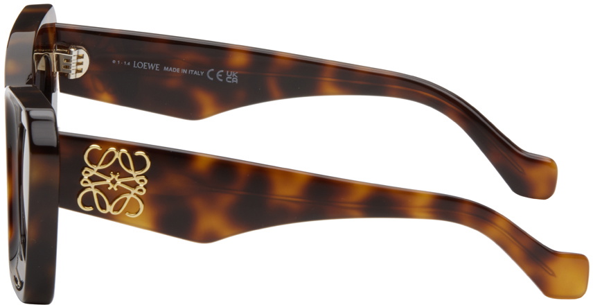 LOEWE Brown Beveled Cateye Sunglasses Loewe