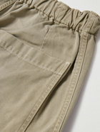 KAPITAL - Katsugari Straight-Leg Cotton-Twill Drawstring Trousers - Neutrals