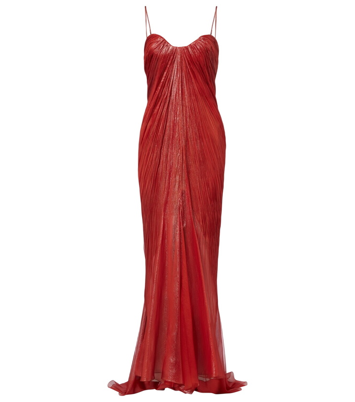 Photo: Maria Lucia Hohan Victoria pleated silk muslin bustier gown