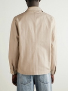 Frescobol Carioca - Fonted Herringbone Cotton Overshirt - Neutrals