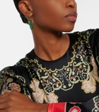 La DoubleJ Pillar embellished gold-plated earrings