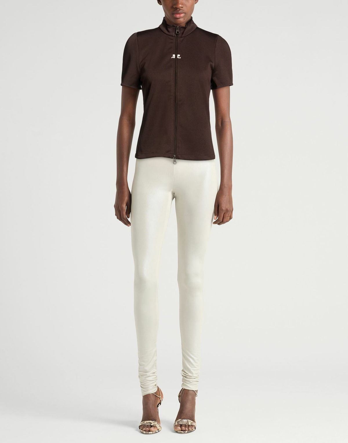 Courrèges Womens Sweatshirt in Dark brown
