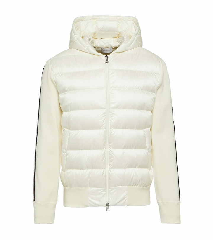 Photo: Moncler Down-paneled wool jacket