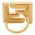 Fendi Gold Forever Fendi Maxi Logo Ring