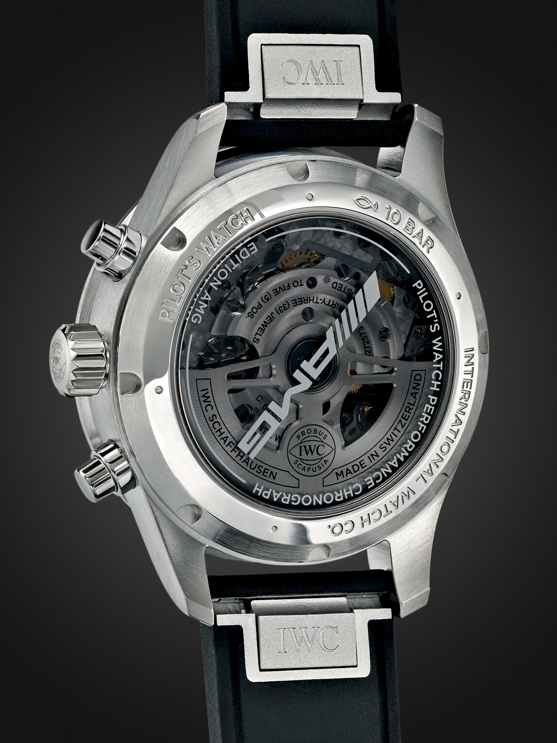 IWC Schaffhausen - Pilot's Watch Automatic Chronograph AMG 42.5mm Titanium and Rubber Watch, Ref. No. IW388305