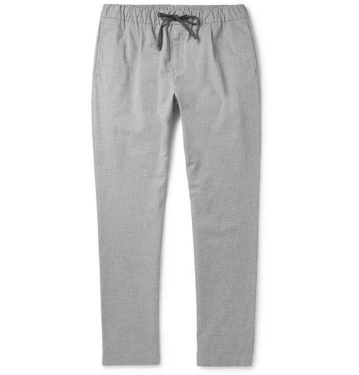 Photo: Hartford - Tanker Stretch-Cotton Drawstring Trousers - Men - Light gray