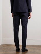 Paul Smith - Slim-Fit Satin-Trimmed Pleated Wool and Mohair-Blend Tuxedo Trousers - Black