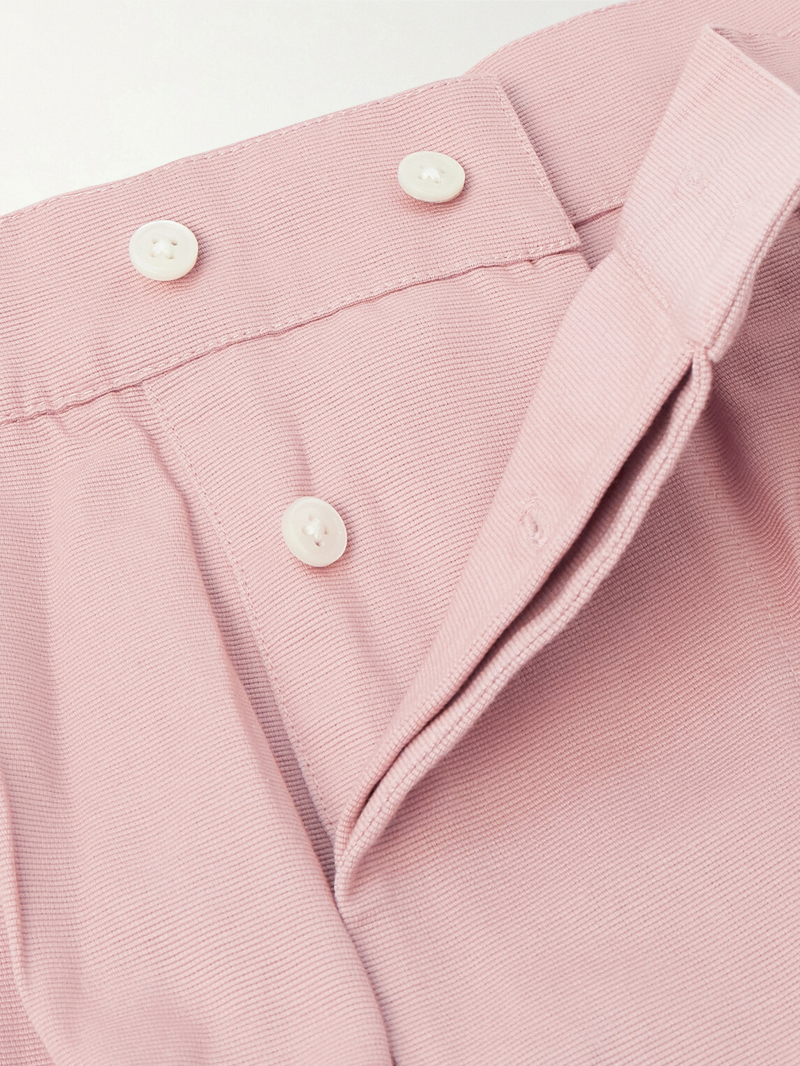 BODE - Heart Deco Straight-Leg Logo-Appliquéd Cotton-Faille Shorts - Pink