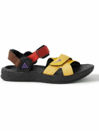 Nike - ACG Air Deschutz Suede and Webbing-Trimmed Rubber Sandals - Yellow