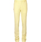 CALVIN KLEIN 205W39NYC - Striped Virgin Wool-Gabardine Trousers - Men - Yellow