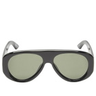 Le Specs Women's Dream Boat Sunglasses in Black/Khaki Mono Polarized 