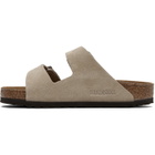 Birkenstock Taupe Regular Arizona Soft Footbed Suede Leather Sandals