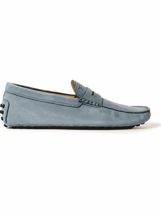 Photo: Tod's - Gommino Nubuck Driving Shoes - Blue