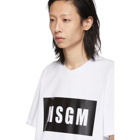 MSGM White Box Logo T-Shirt