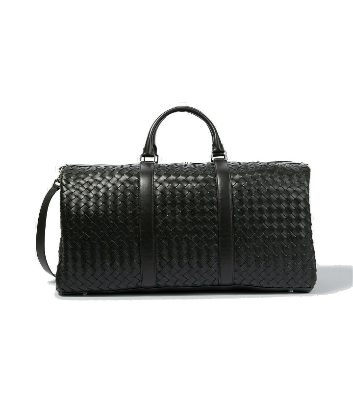 Photo: Bottega Veneta Intrecciato Large leather duffel bag