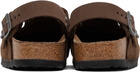 Birkenstock Brown Regular Tokio Slip-on Loafers