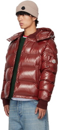 Moncler Red Maljasset Down Jacket