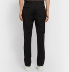 Fendi - Black Slim-Fit Tapered Virgin Wool-Twill Trousers - Black