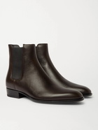 SAINT LAURENT - Wyatt Leather Chelsea Boots - Brown